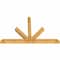 Ekena Millwork Saratoga Rough Sawn Timber Gable Bracket, Western Red Cedar, 108"W x 68"H x 6"D x 6"F, 15/12 Pitch GBW108X68X0606SAR00RWR - alternate 5